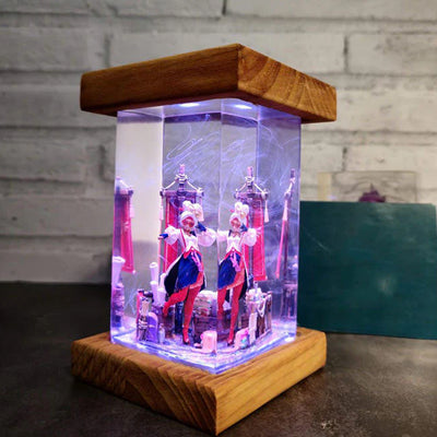 Zelda Purah Epoxy Resin Lamp, Night Light