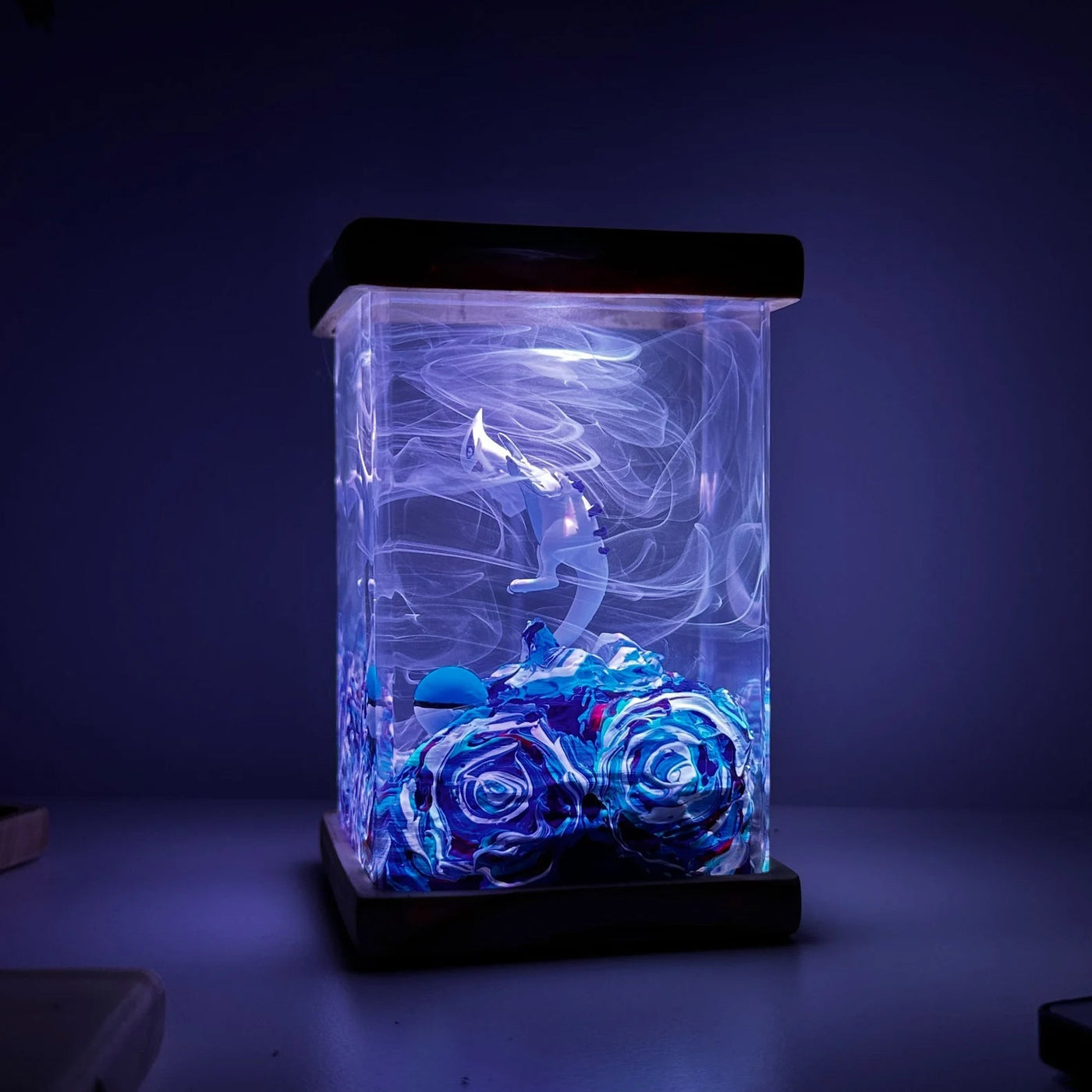 Pokemon Lugia Epoxy Resin Lamp, Night Light