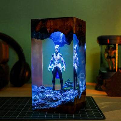 Valorant Sage Epoxy Resin Lamp, Night Light