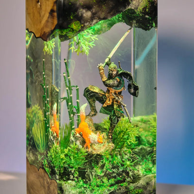 Jin Sakai Ghost of Tsushima Epoxy Resin Lamp, Night Light