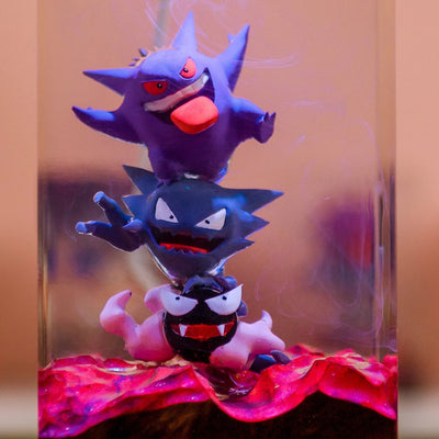 Pokemon Gengar Epoxy Resin Lamp, Night Light