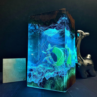 DC Superhero Doctor Fate Knight Epoxy Resin Lamp, Night Light