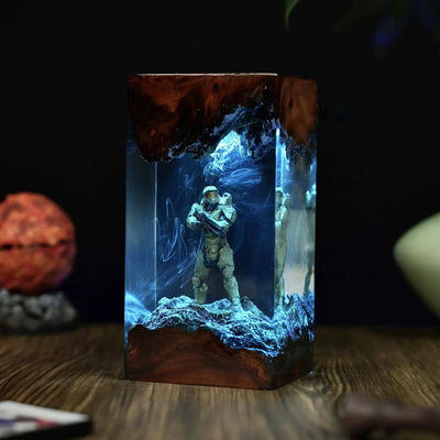 Halo Master Chief Epoxy Resin Lamp, Night Light