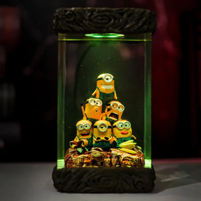 Minions Epoxy Resin Lamp, Night Light, Wireless Lights