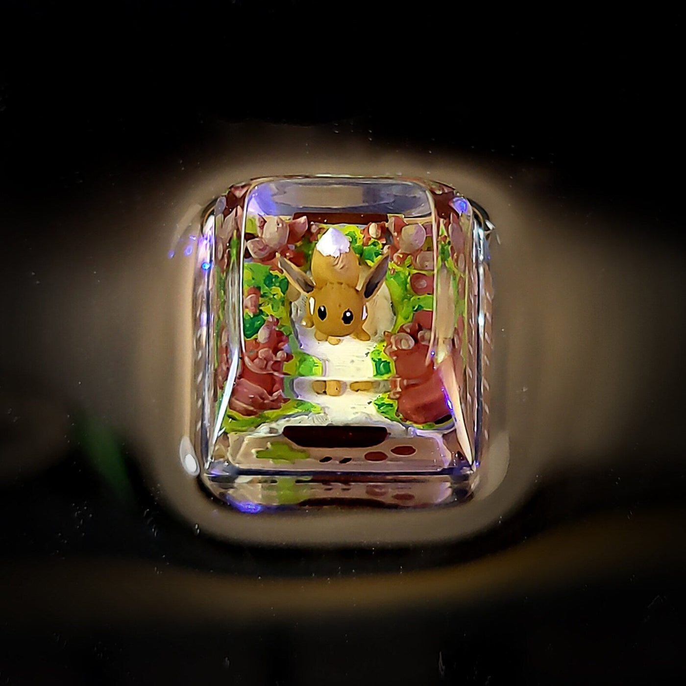 Pokemon Eevee Artisan Keycaps Epoxy Resin