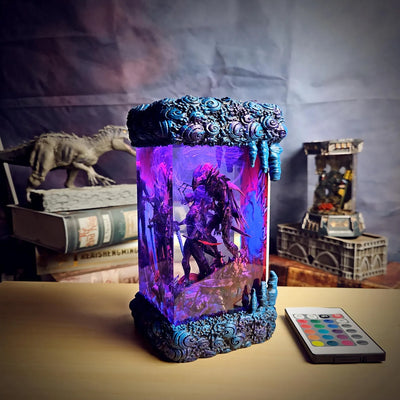 Solo Leveling Sung Jin-woo Beru Blood-Red Commander Igris Diorama Epoxy Resin Lamp, Night Light, Wireless Lights