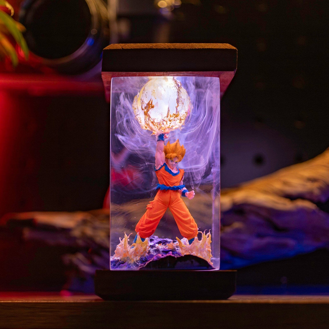 Dragon Ball Goku Super Saiyan Epoxy Resin Lamp, Night Light