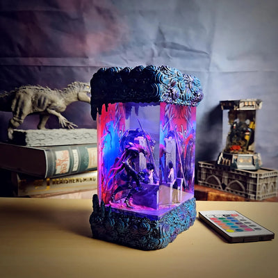 Solo Leveling Sung Jin-woo Beru Blood-Red Commander Igris Diorama Epoxy Resin Lamp, Night Light, Wireless Lights