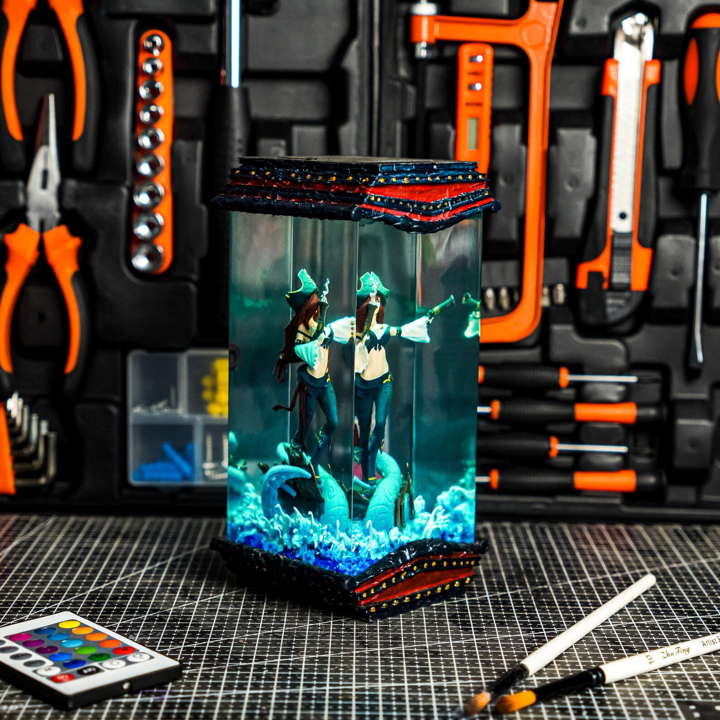 League Of Legends Miss Fortune Epoxy Resin Lamp, Night Light, Wireless Lights