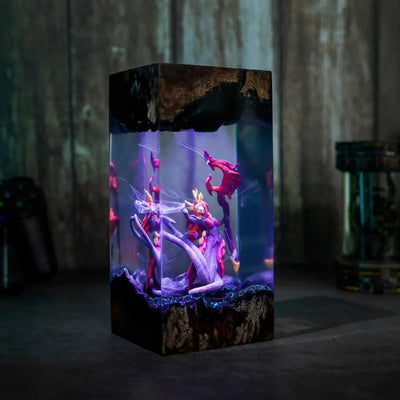 Coven Nami League of Legends Epoxy Resin Lamp, Night Light