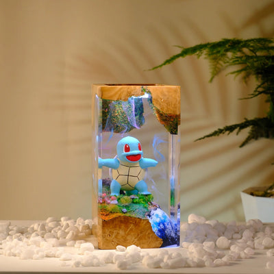 Pokemon Squirtle Epoxy Resin Lamp, Night Light