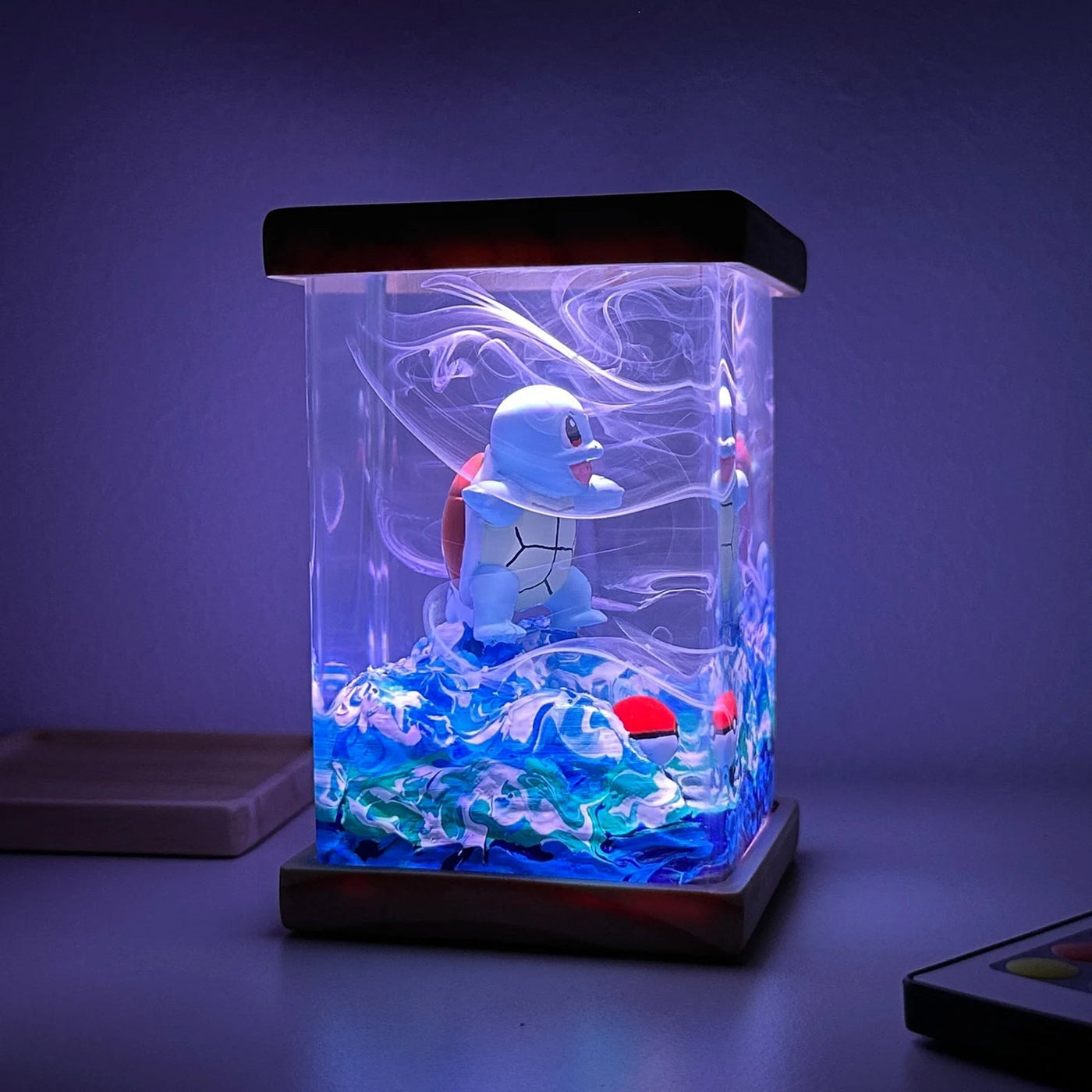 Pokemon Squirtle Epoxy Resin Lamp, Night Light