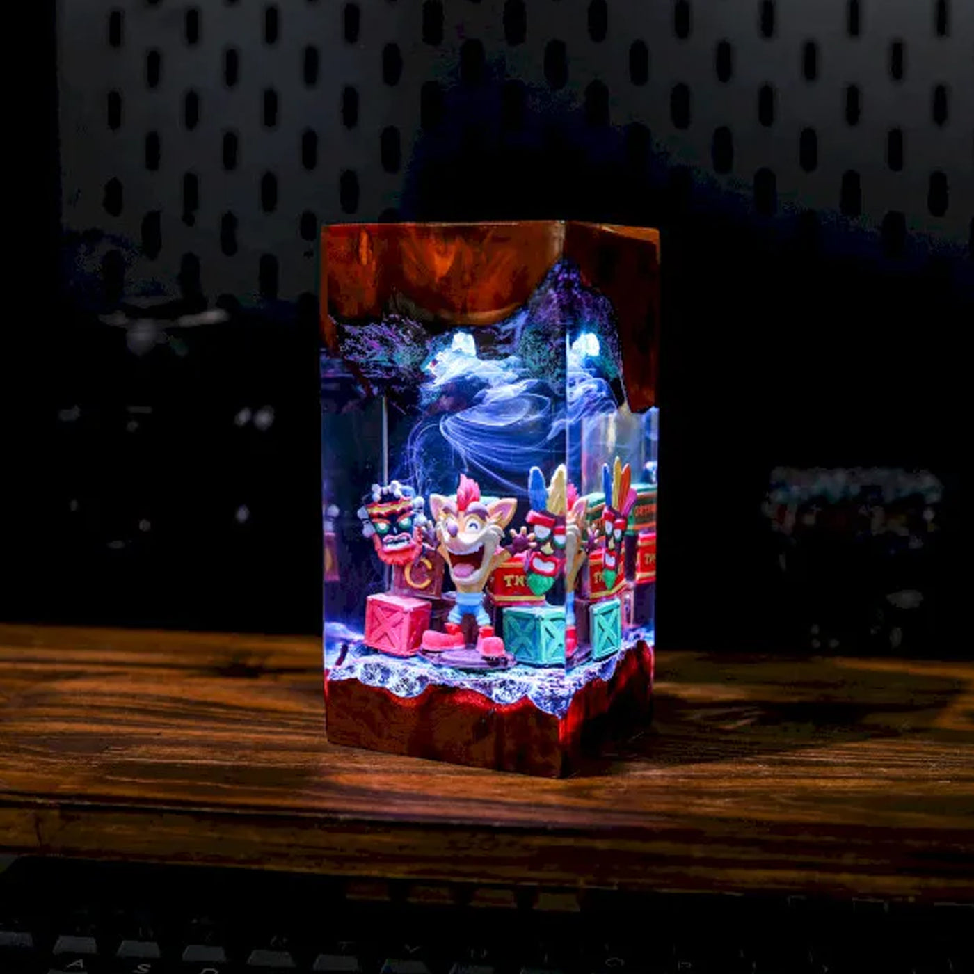 Crash Bandicoot Epoxy Resin Lamp, Night Light