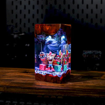 Crash Bandicoot Epoxy Resin Lamp, Night Light