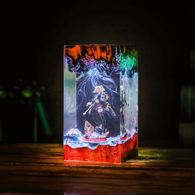 Zenless Zone Zero Burnice White Epoxy Resin Lamp, Night Light