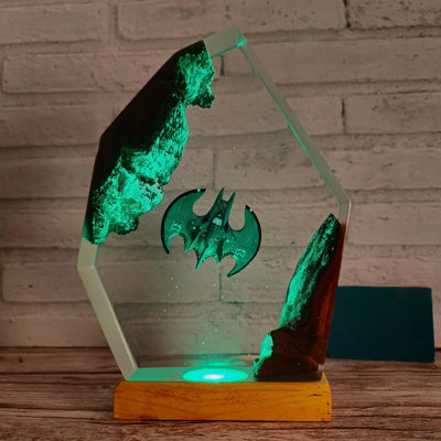DC Superhero Batwing Batman Flying Epoxy Resin Lamp, Night Light