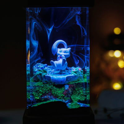 Pokemon Mew Epoxy Resin Lamp, Night Light