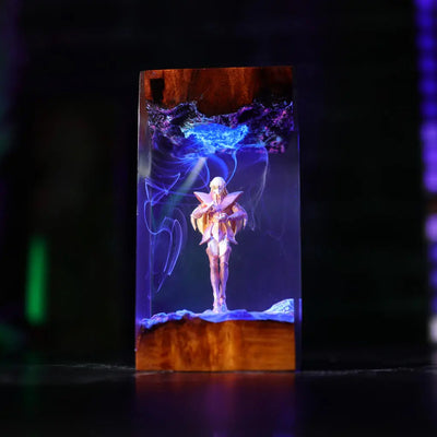 Saint Seiya Virgo Shaka Epoxy Resin Lamp, Night Light