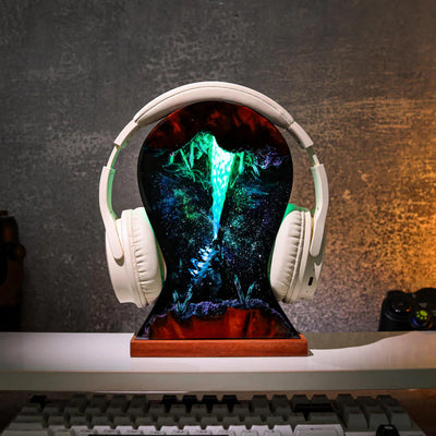 Godzilla Headphone Stand Epoxy Resin Lamp, Night Light