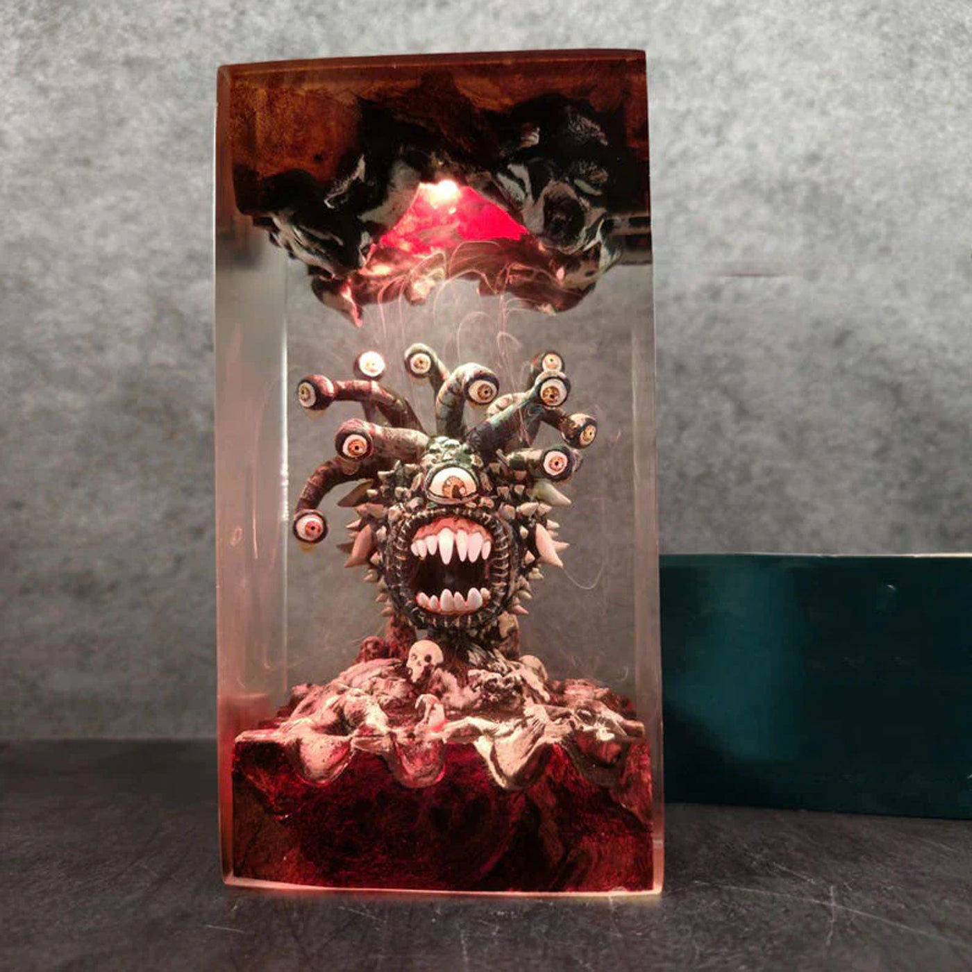 Dungeons & Dragons Beholder Epoxy Resin Lamp, Night Light