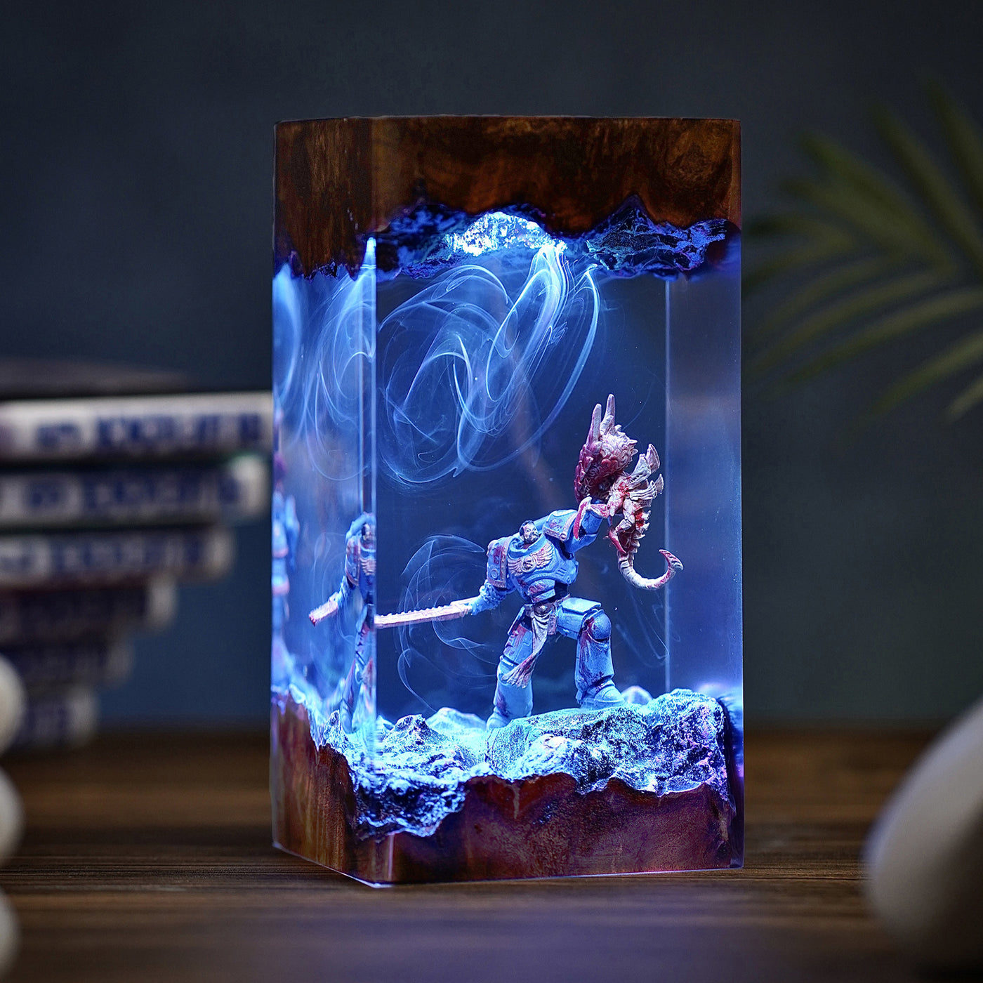 Warhammer Captain Titus Epoxy Resin Lamp, Night Light