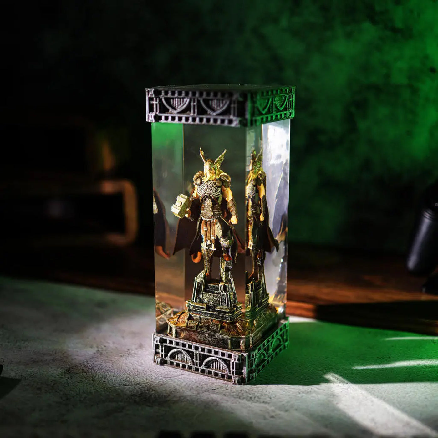 Thor Vikings Epoxy Resin Lamp, Night Light, Wireless Lights