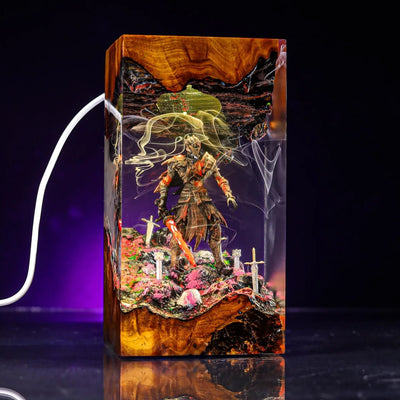 Dark Souls Soul Of Cinder Epoxy Resin Lamp, Night Light