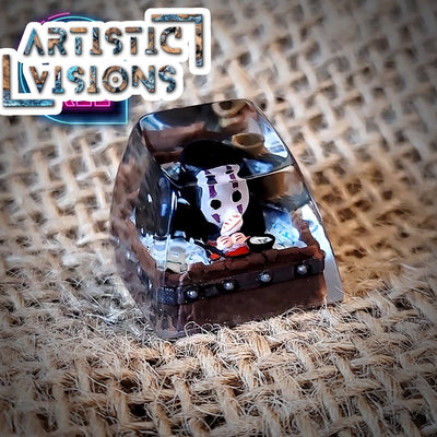 Spirited Away No Face Faceless Artisan Keycaps Epoxy Resin