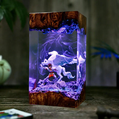 Saint Pegasus Seiya Epoxy Resin Lamp, Night Light