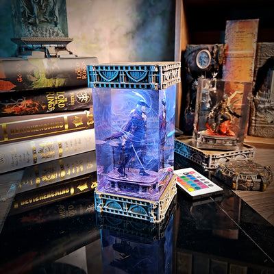Bloodborne Lady Maria and The Old Hunters Epoxy Resin Lamp, Night Light, Wireless Lights