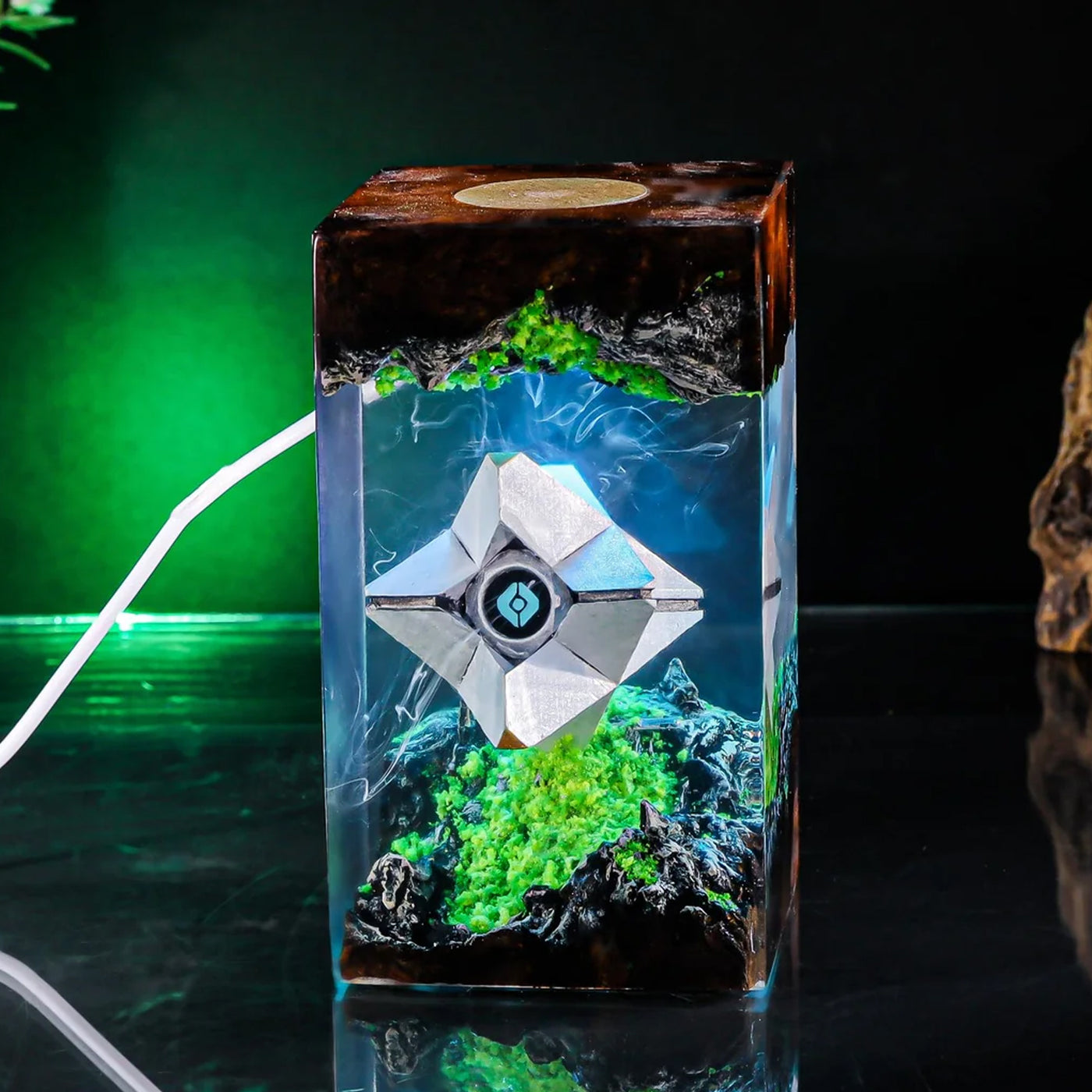 Destiny 2 Ghost Shell Epoxy Resin Lamp, Night Light