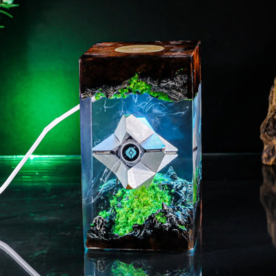 Destiny 2 Ghost Shell Epoxy Resin Lamp, Night Light