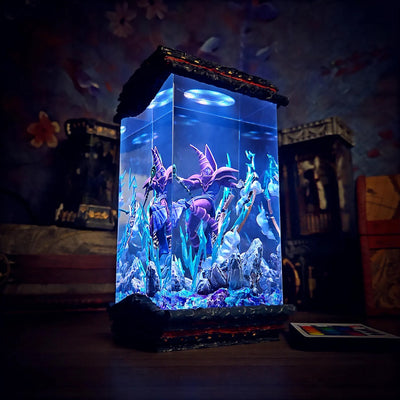 Yu Gi Oh Dark Magician Epoxy Resin Lamp, Night Light, Wireless Lights