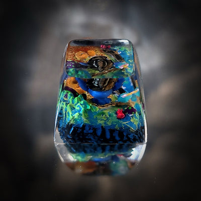 Lilo & Stitch Halloween Artisan Keycaps Epoxy Resin