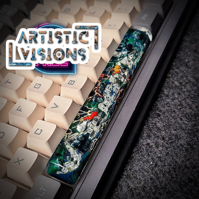 Marvel The Flash Spacebar Artisan Keycaps Epoxy Resin