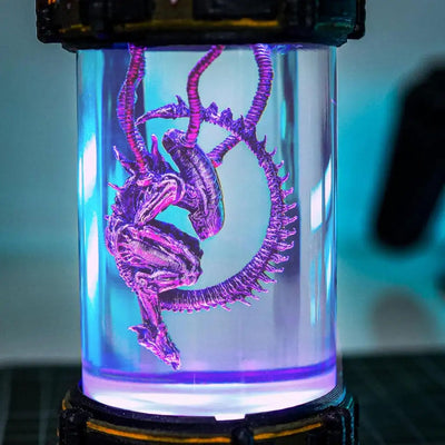 Xenomorph Alien Space Monster Healing Chamber Incubator Epoxy Resin Lamp, Night Light, Wireless Lights