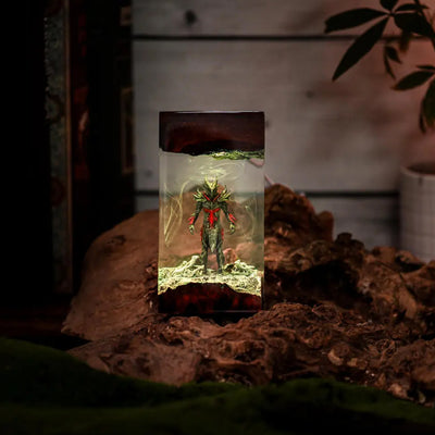 Elder Scrolls Skyrim Daedric Warrior Epoxy Resin Lamp, Night Light