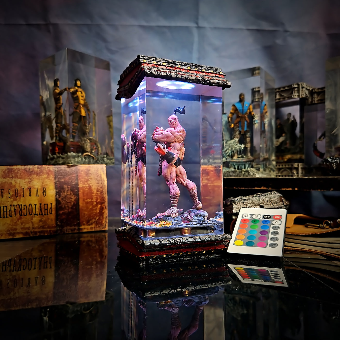 Mortal Kombat Goro Epoxy Resin Lamp, Night Light, Wireless Lights