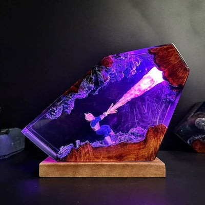 Dragon Ball Vegeta Super Saiyan Epoxy Resin Lamp, Night Light