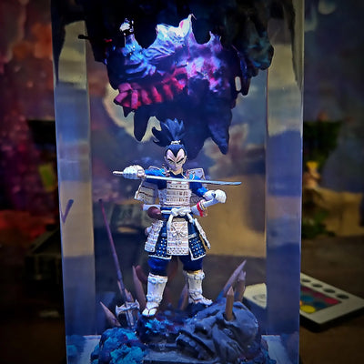 Dragon Ball Vegeta Shogun Epoxy Resin Lamp, Night Light, Wireless Lights