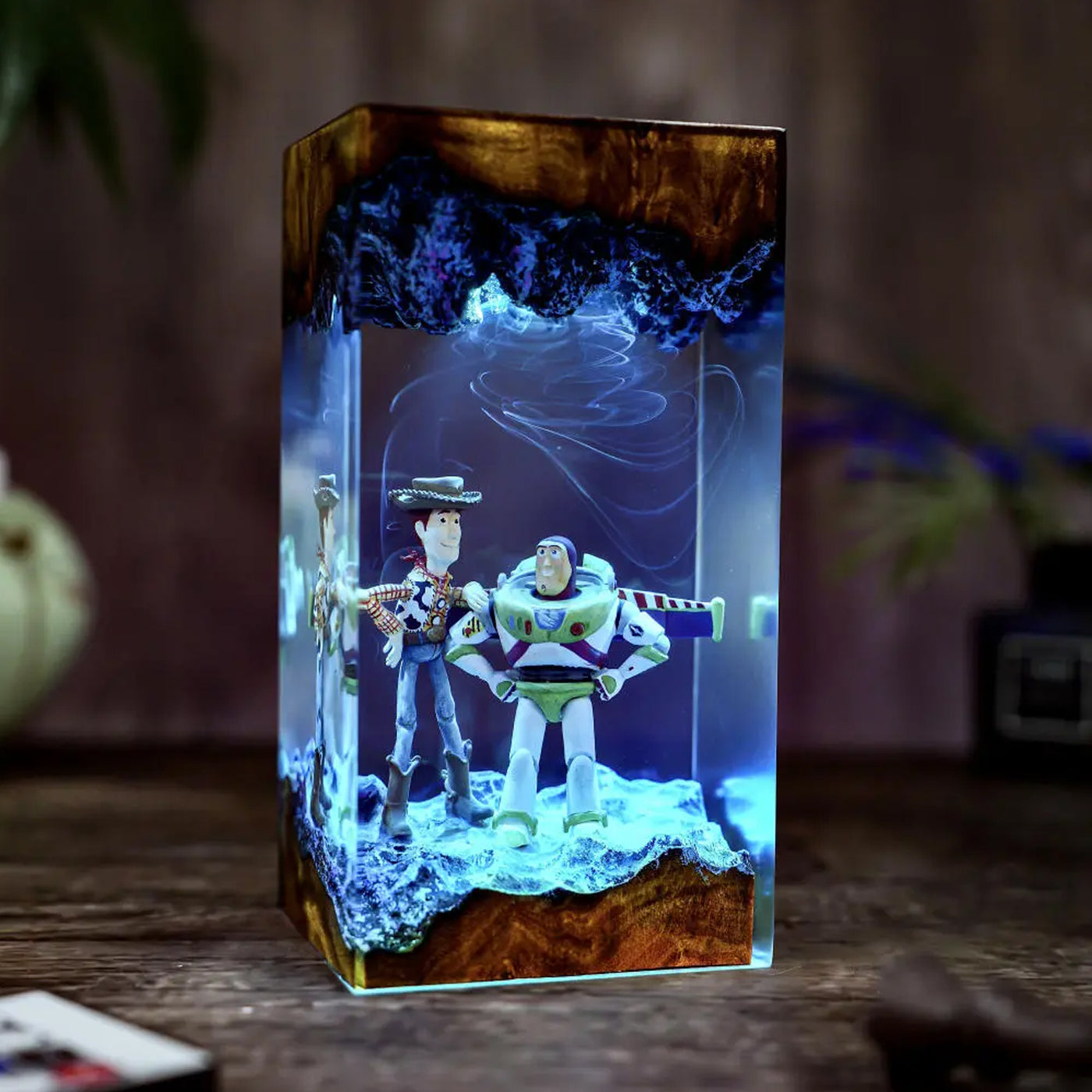 Toy Story Buzz Lightyear Woody Epoxy Resin Lamp, Night Light