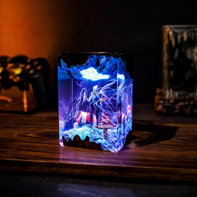 Valorant Jett Epoxy Resin Lamp, Night Light