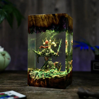 Warhammer Chaos Space Marines Epoxy Resin Lamp, Night Light