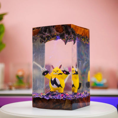 Pokemon Grizzbolt Epoxy Resin Lamp, Night Light