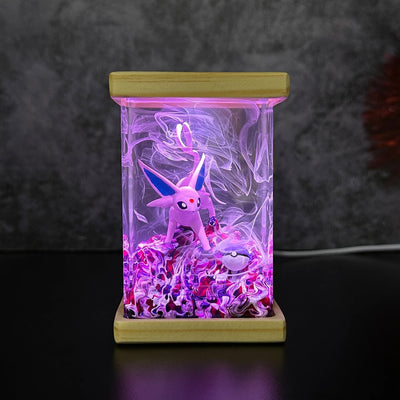 Pokemon Espeon Epoxy Resin Lamp, Night Light