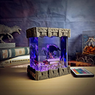 Fourth Wing Dragons Epoxy Resin Lamp, Night Light, Wireless Lights