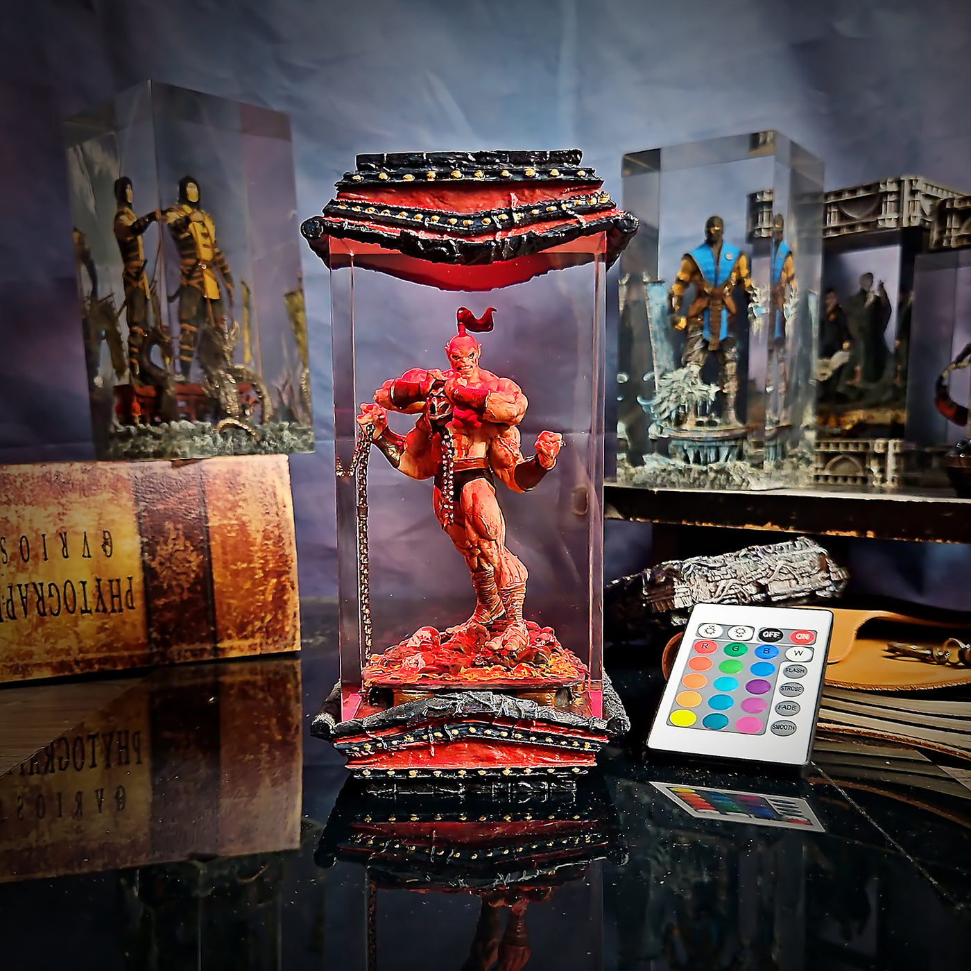 Mortal Kombat Goro Epoxy Resin Lamp, Night Light, Wireless Lights