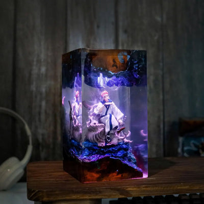 Ryomen Sukuna Jujutsu Kaisen Epoxy Resin Lamp, Night Light