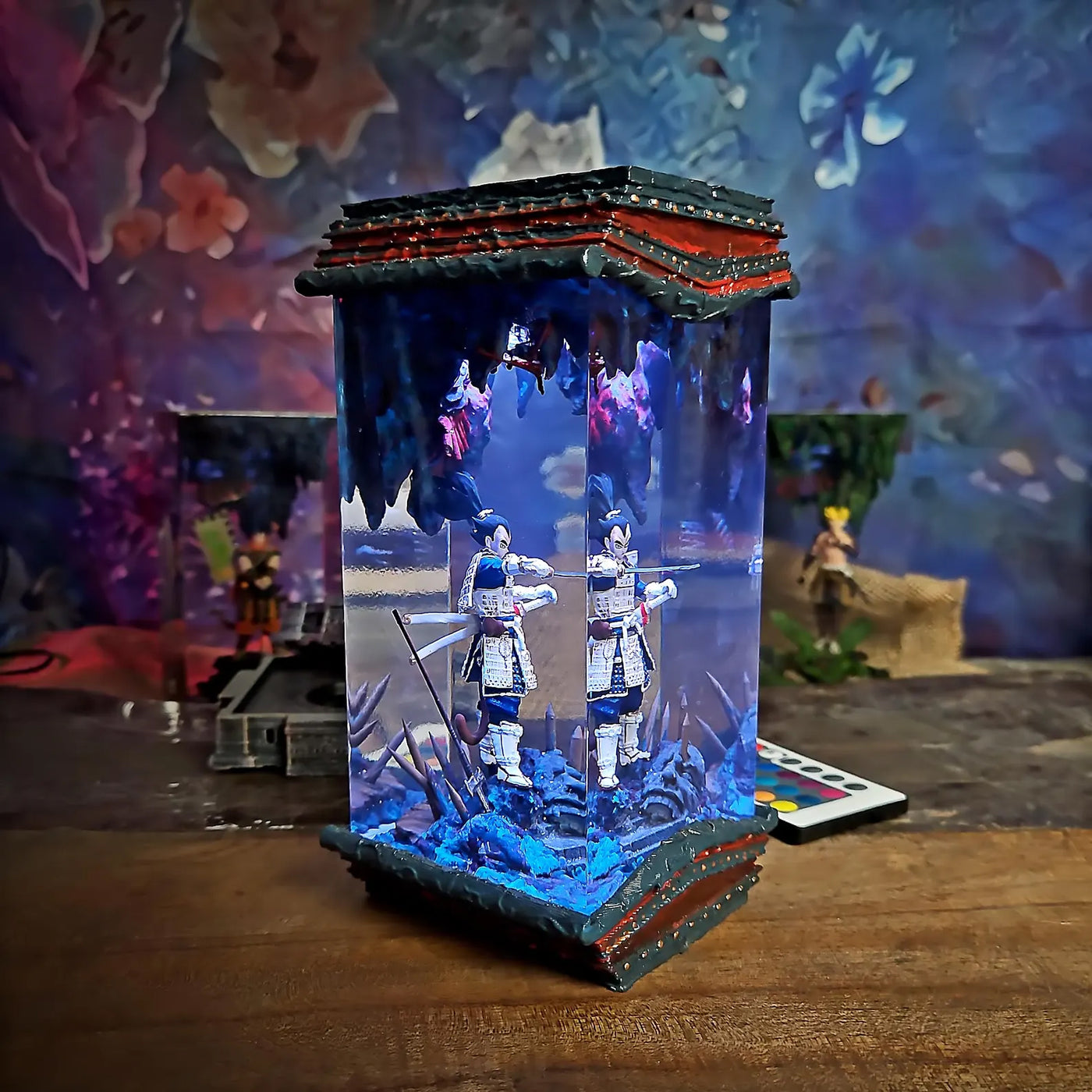 Dragon Ball Vegeta Shogun Epoxy Resin Lamp, Night Light, Wireless Lights