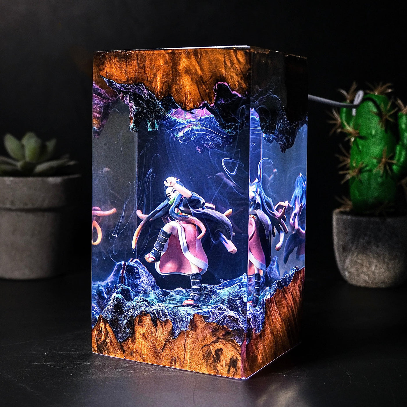 Demon Slayer Kamado Nezuko Epoxy Resin Lamp, Night Light